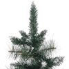 Árvore de Natal artificial c/ suporte 60 cm PVC verde e branco - Image 5