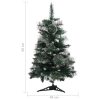 Árvore de Natal artificial c/ suporte 60 cm PVC verde e branco - Image 6