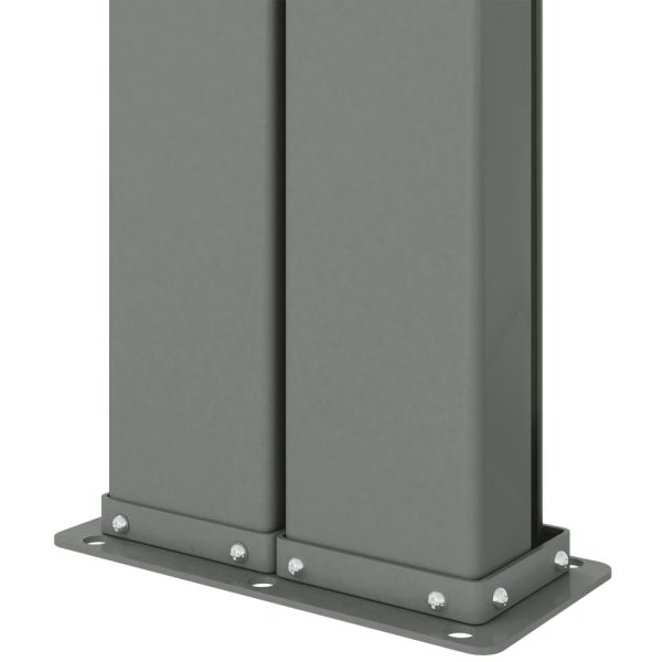 Toldo lateral retrátil 117x1200 cm antracite - Image 6