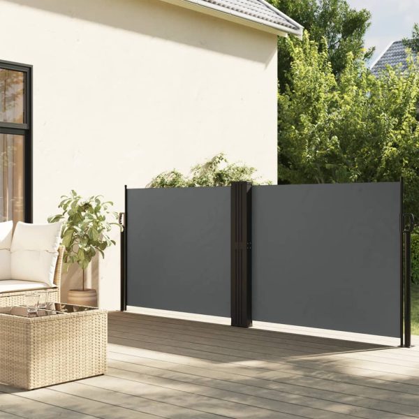 Toldo lateral retrátil 117x1200 cm antracite