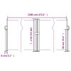Toldo lateral retrátil 140x1200 cm antracite - Image 10