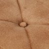Poltrona de apoio com banco para os pés lona castanho - Image 6