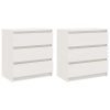 Mesas de cabeceira 2 pcs 60x36x64 cm pinho maciço branco - Image 2