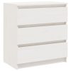 Mesas de cabeceira 2 pcs 60x36x64 cm pinho maciço branco - Image 5