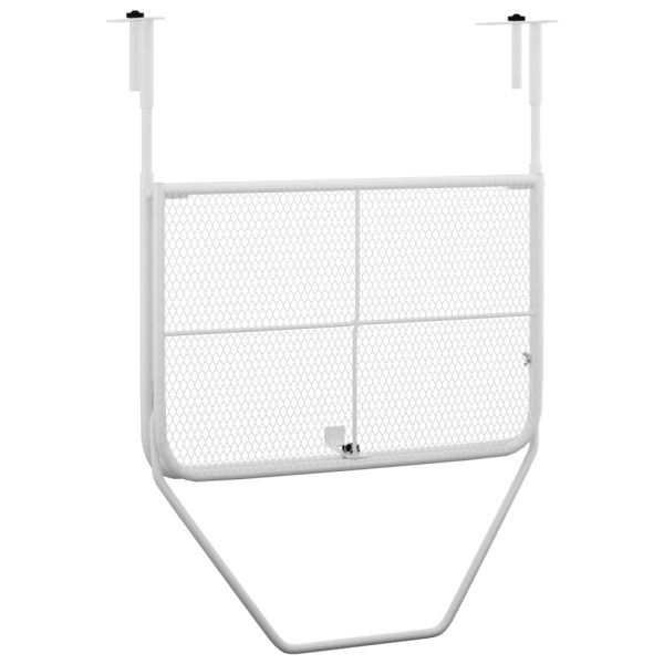 Mesa para varanda 60x40 cm aço branco - Image 5