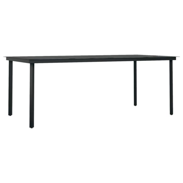 9 pcs conjunto de jantar para jardim c/ almofadões preto - Image 5