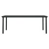 9 pcs conjunto de jantar para jardim preto - Image 6