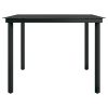 7 pcs conjunto de jantar para jardim castanho e preto - Image 7