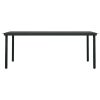 7 pcs conjunto de jantar para jardim cinza e preto - Image 6