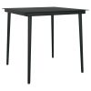 3 pcs conjunto de jantar p/ jardim c/almofadões vime PE e vidro - Image 5
