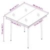 3 pcs conjunto de jantar p/ jardim c/almofadões vime PE e vidro - Image 7