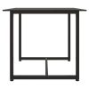 3 pcs conjunto lounge exterior c/ almofadões vime PE cinzento - Image 10