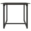 3 pcs conjunto lounge de exterior c/ almofadões vime PE preto - Image 9