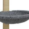 Árvore para gatos com poste arranhador sisal 74 cm cinzento - Image 8