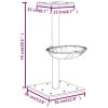Árvore para gatos com poste arranhador sisal 74 cm cinzento - Image 9