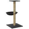 Árvore p/ gatos c/ poste arranhador sisal 74 cm cinzento-escuro - Image 6