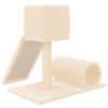 Árvore para gatos com poste arranhador sisal 59 cm cor creme - Image 5