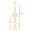 Árvore p/ gatos c/ postes arranhadores sisal 167 cm cor creme - Image 5