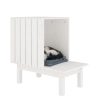 Ninho para gatos 60x36x60 cm pinho maciço branco - Image 6