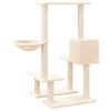 Árvore para gatos c/ postes arranhadores sisal 94,5cm cor creme - Image 5