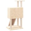 Árvore para gatos c/ postes arranhadores sisal 96 cm cor creme - Image 5