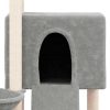 Árvore p/ gatos c/ postes arranhadores sisal 96 cm cinza-claro - Image 6