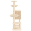 Árvore para gatos c/ postes arranhadores sisal 117 cm cor creme - Image 5
