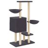 Árvore p/ gatos c/ postes arranhadores sisal 117cm cinza-escuro - Image 6