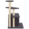 Árvore p/ gatos postes arranhadores sisal 83,5 cm cinza-escuro - Image 5