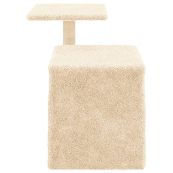 Árvore para gatos c/ postes arranhadores sisal 50,5 cm creme - Image 5