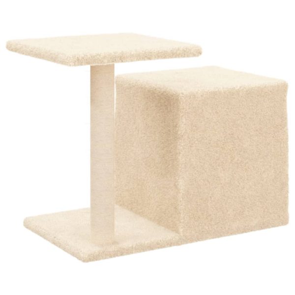 Árvore para gatos c/ postes arranhadores sisal 50,5 cm creme - Image 6