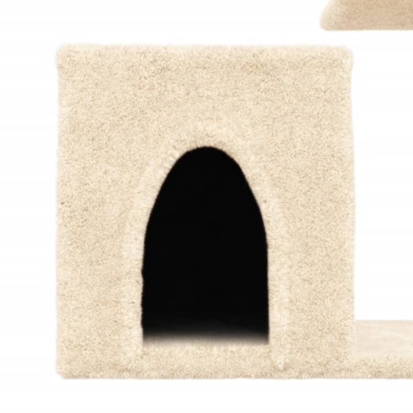 Árvore para gatos c/ postes arranhadores sisal 50,5 cm creme - Image 7