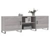 Móvel de TV 150x30x50 cm derivados de madeira cinzento sonoma - Image 3