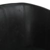 Poltrona com apoio de pés couro artificial preto - Image 6