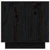 Móvel de TV 140x40x40 cm madeira de pinho maciça preto - Image 8