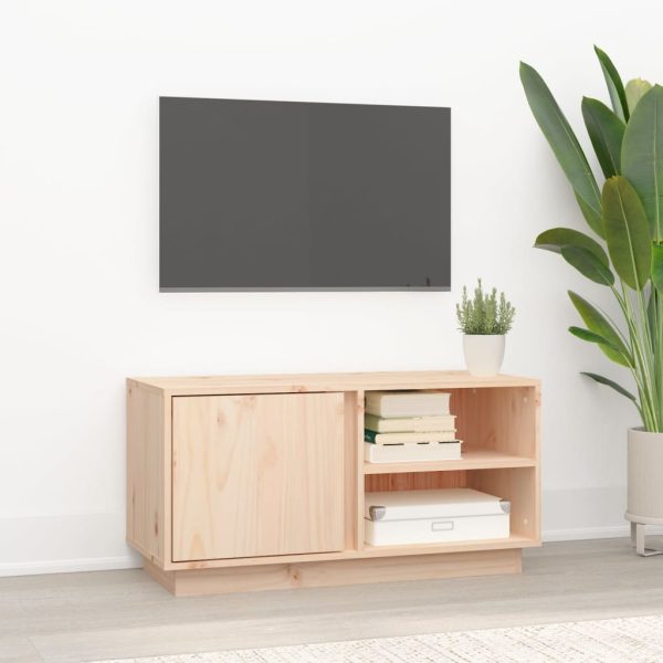 Móvel de TV 80x35x40,5 cm madeira de pinho maciça