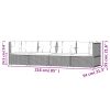 4 pcs conjunto lounge de jardim c/ almofadões vime PE preto - Image 10