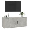 Móvel de TV de parede 100x34,5x40 cm cinzento cimento - Image 4