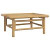 6 pcs conj. lounge de jardim bambu c/ almofadões cinzento-claro - Image 8