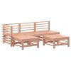 5 pcs conjunto lounge de jardim madeira de douglas maciça - Image 2