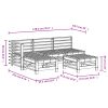 5 pcs conjunto lounge de jardim madeira de douglas maciça - Image 7