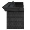 4 pcs conjunto de sofás para jardim c/ almofadões vime PE preto - Image 7
