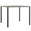 6 pcs conjunto de jantar p/ jardim c/ almofadões vime PE cinza - Image 9