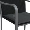 3 pcs conjunto de jantar p/ jardim c/ almofadões vime PE e aço - Image 7