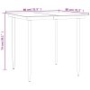 3 pcs conjunto de jantar p/ jardim c/ almofadões vime PE e aço - Image 11