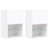 Móveis de TV com luzes LED 2 pcs 40,5x30x60 cm branco - Image 2