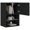 Móveis de TV com luzes LED 2 pcs 40,5x30x60 cm preto - Image 5