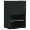 Móveis de TV com luzes LED 2 pcs 40,5x30x60 cm preto - Image 7