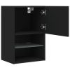 Móveis de TV com luzes LED 2 pcs 40,5x30x60 cm preto - Image 8