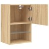 Móveis de TV com luzes LED 2 pcs 40,5x30x60 cm carvalho sonoma - Image 8